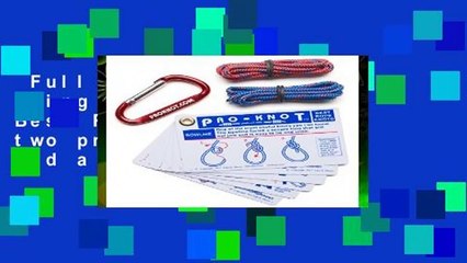 Full E-book  Knot Tying Kit | Pro-Knot Best Rope Knot Cards, two practice cords and a carabiner