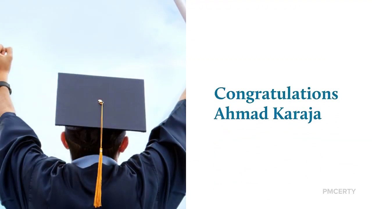 Congratulations Ahmad Karaja