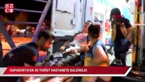 Kapadokya’da 90 turist hastaneye kaldırıldı