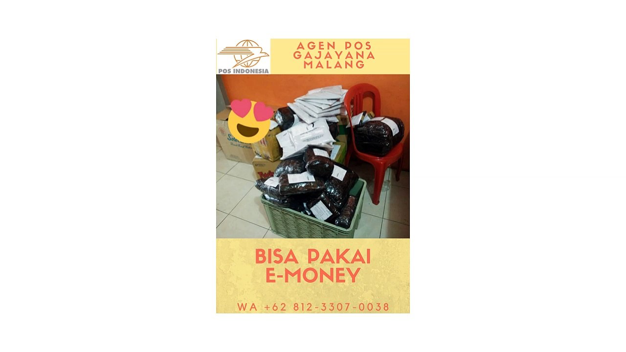 BISA PAKAI E-MONEY, WA +62 812-3307-0038, AGEN POS GAJAYANA MALANG
