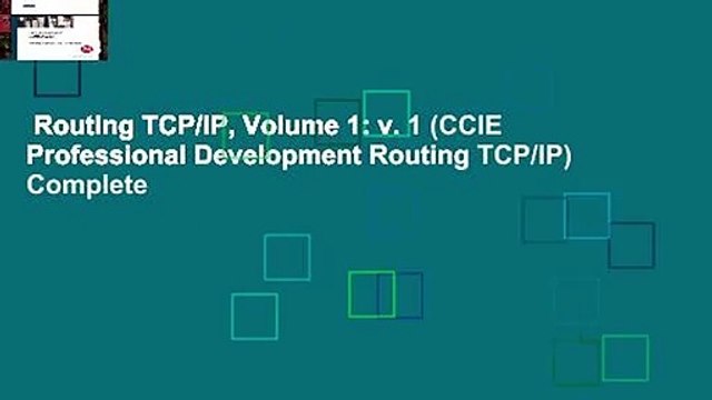 Routing TCP/IP, Volume 1: v. 1 (CCIE Professional Development Routing TCP/IP) Complete