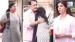Celebs Spotted At The Prayer Meet Of Actress Vidya Sinha