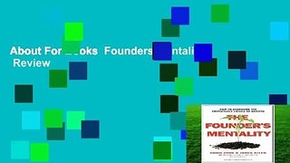 About For Books  Founders Mentality  Review