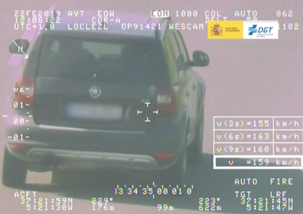 VÍDEO: Pegasus caza a este Skoda Yeti a 159 km/h por una carretera convencional