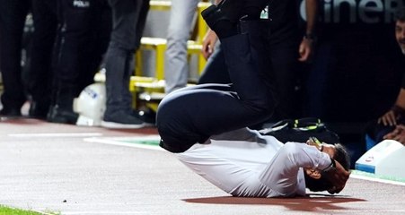 Ünal Karaman'ın zor anları! Bir anda yere düştü