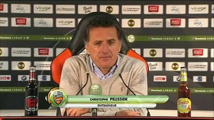 La réaction de Christophe Pelissier après Lorient - Sochaux (1-0) 19-20