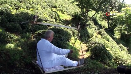 Rize'de ilkel teleferik ile yolculuk