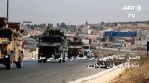 دمشق تندّد بدخول رتل عسكري تركي الى سوريا متجهاً إلى خان شيخون