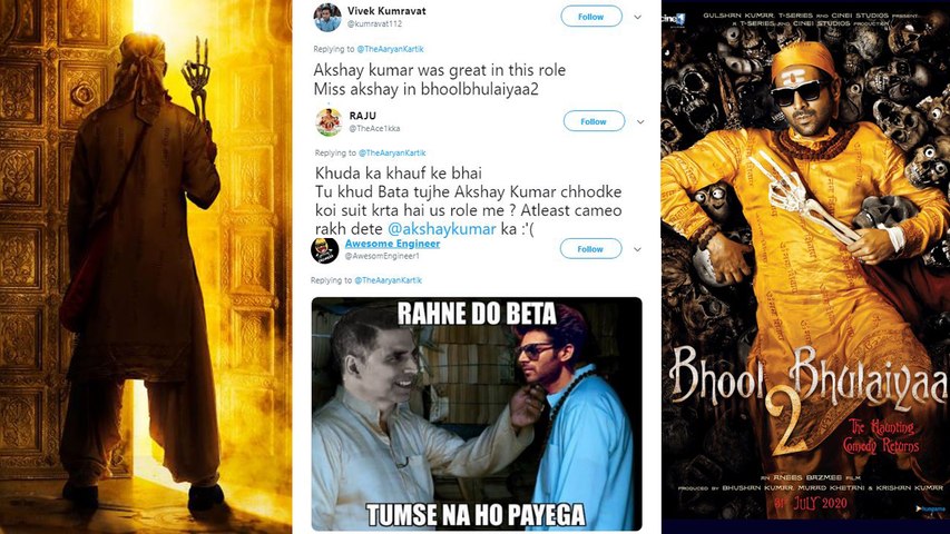 Kartik Aaryan Trolled For Replacing Akshay Kumar In Bhool Bhulaiyaa 2