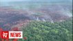 Miri Fire and Rescue Department put out  forest fires the size of 654 football fields