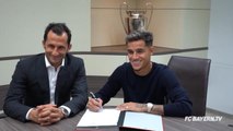 Transferts - Les images de la signature de Coutinho au Bayern