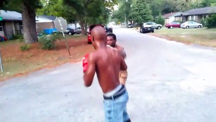 Gang street fight Sponge bob vs Rampage