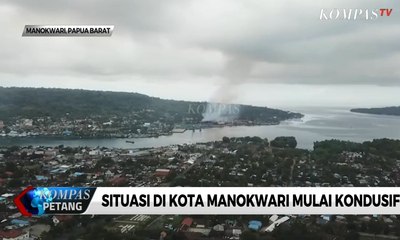 Situasi di Kota Manokwari Mulai Kondusif, Begini Gambar Pantauan Udara