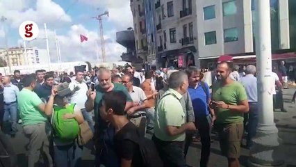 Kayyım atamalarına Taksim'de protesto