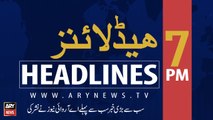 ARY News Headlines | Pakistan strongly condemns Jalalabad blasts| 7 PM | 19th August 2019