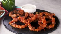 Bacon-Wrapped Bell Pepper Rings = Best Low-Carb Snack