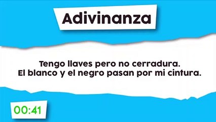 Adivinanza : Con llaves y sin cerradura