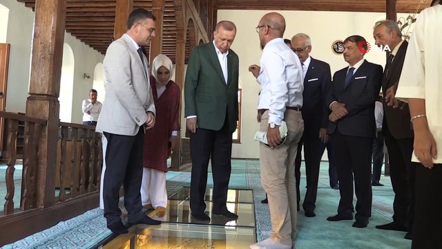 Cumhurbaşkanı Erdoğan antik kenti gezdi