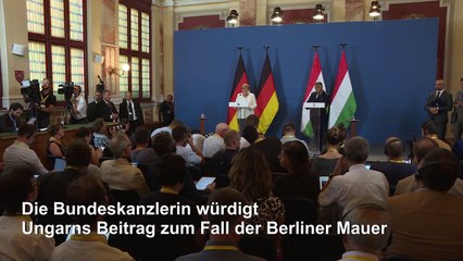 Merkel würdigt Ungarns Beitrag zum Mauerfall