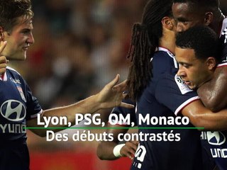 Ligue 1 - Lyon, PSG, OM & Monaco : des débuts contrastés