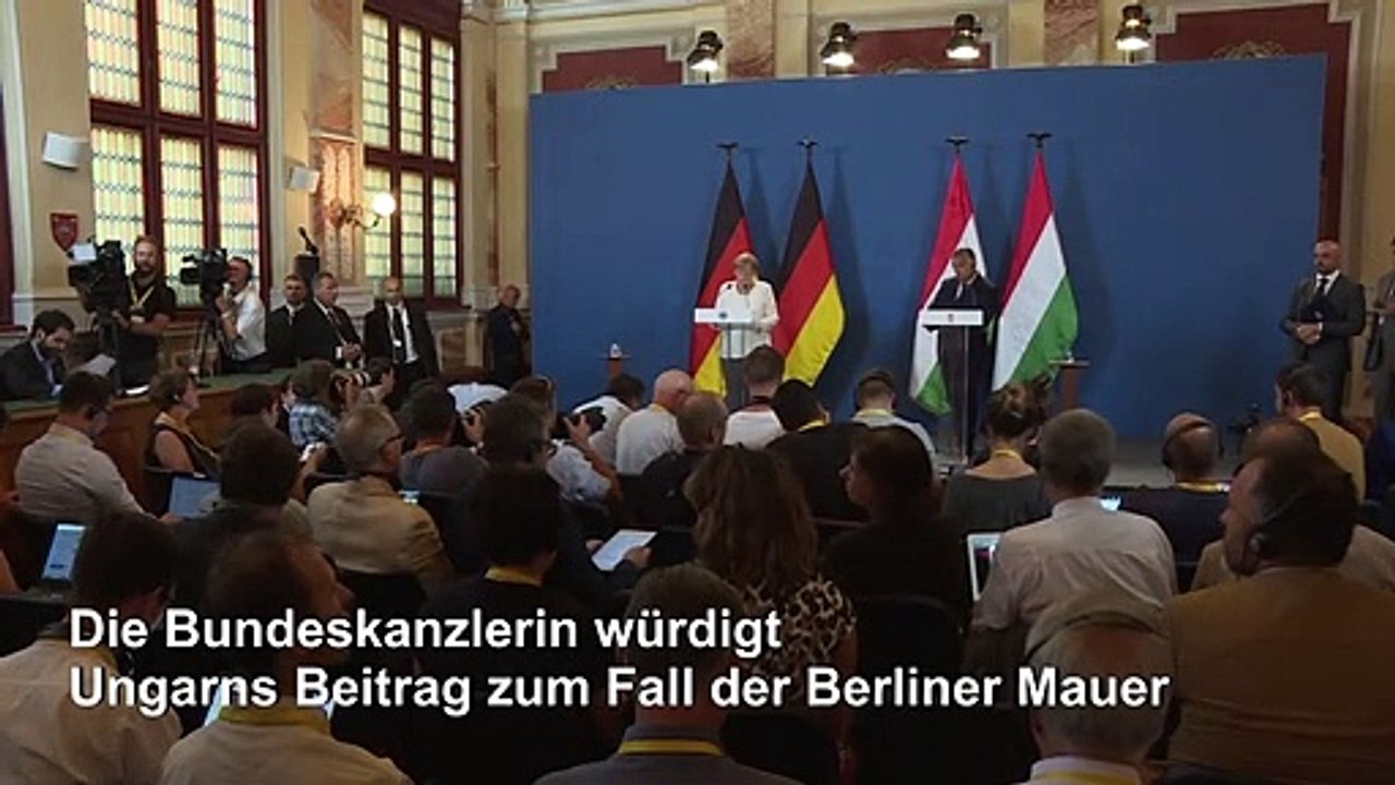Merkel würdigt Ungarns Beitrag zum Mauerfall