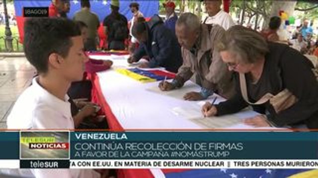Sigue la recolección de firmas en Vzla. y el mundo contra sanciones
