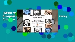 [MOST WISHED]  Modernism: A Guide to European Literature 1890-1930 (Penguin Literary Criticism)