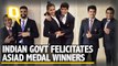 Indian Government Felicitates Asiad Medal Winners With Cash Awards