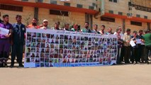 İnsani yardım çalışanları İdlib'de rejimi protesto etti - İDLİB