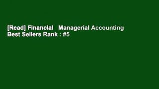 [Read] Financial   Managerial Accounting  Best Sellers Rank : #5