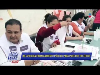 INE aprueba financiamiento público para partidos políticos | De Pisa y Corre