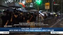 Demonstran Blokade Jalan Hong Kong Hingga Larut Malam