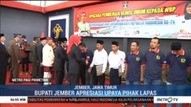346 Napi Lapas Jember Dapat Remisi Kemerdekaan