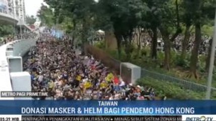Dukungan Warga Taiwan untuk Pendemo Hong Kong