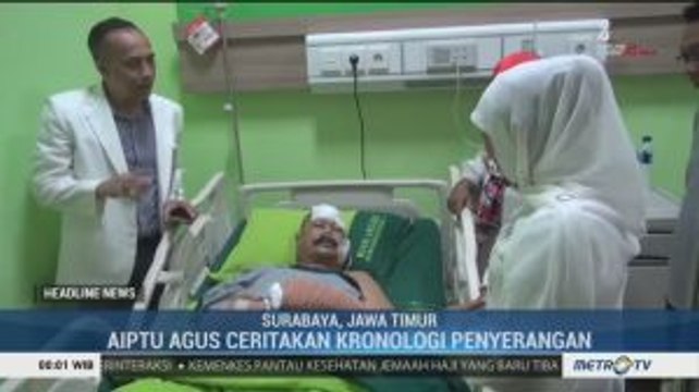Khofifah Jenguk Korban Penyerangan di Polsek Wonokromo