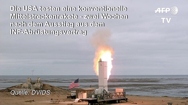 USA testen Mittelstreckenrakete - nach Aus für INF-Vertrag