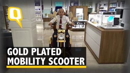 Mobility Scooter Gets a Luxury Makeover with Some Bling in London