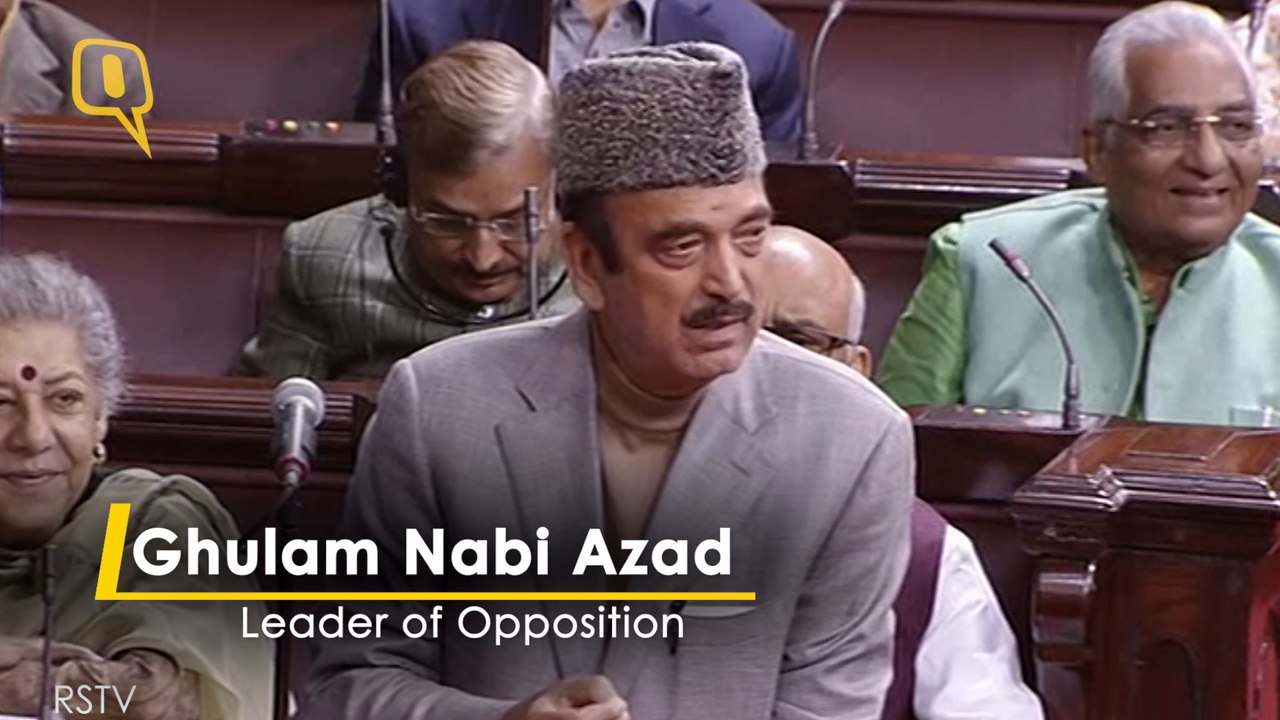 No right to be an MP if there is no belief in constitution, says Congress Leader Ghulam Nabi Azad