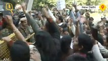 Youth Congress Workers Protest Outside EC HQ in New Delhi