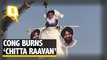 Cong burns ‘Chitta Raavan’ even as PM visits Ludhiana