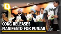 Manmohan Singh Releases Election Manifesto for Congress In Punjab