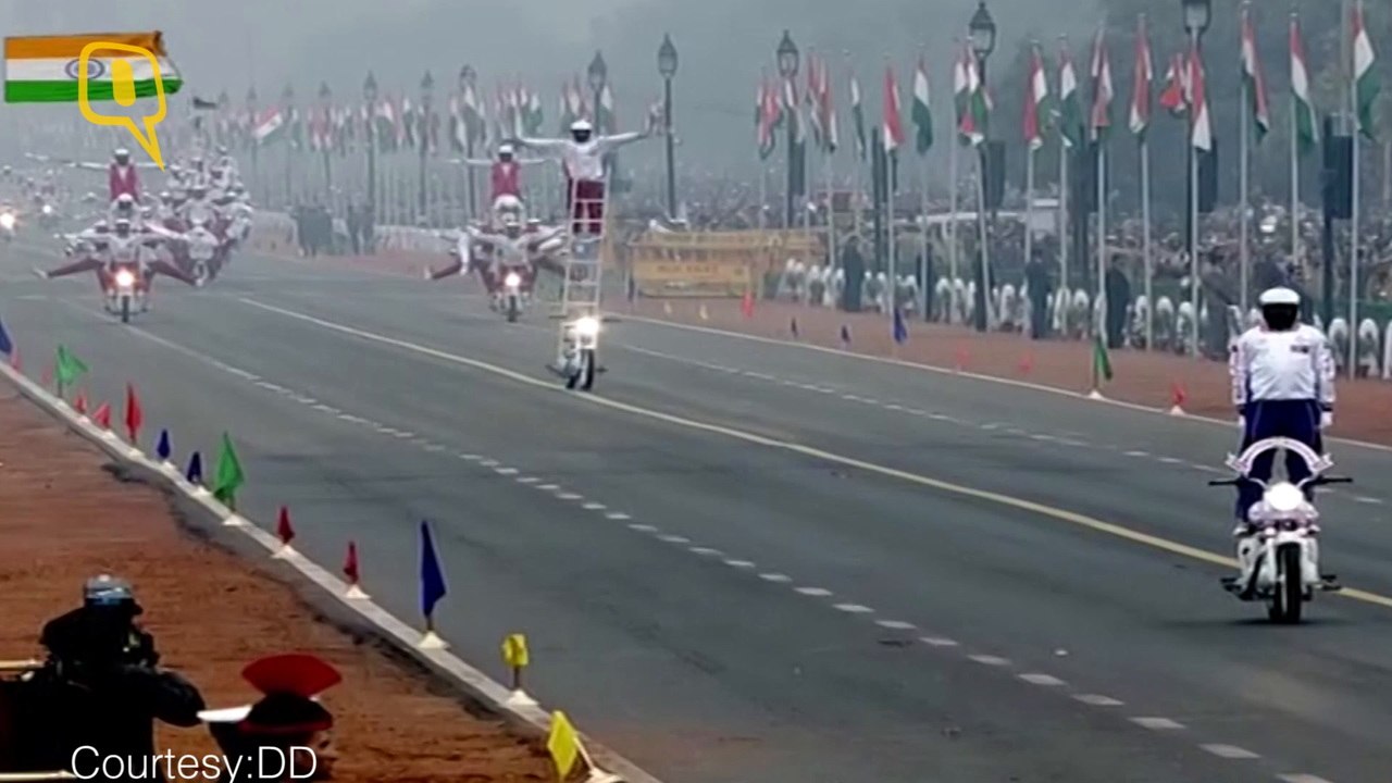 Daredevil Bikers Win Hearts at Republic Day Parade