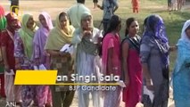 BJP Candidate Visit Polling Booth