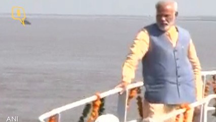 Download Video: PM Modi Reaches Dahej via Ro-Ro Ferry