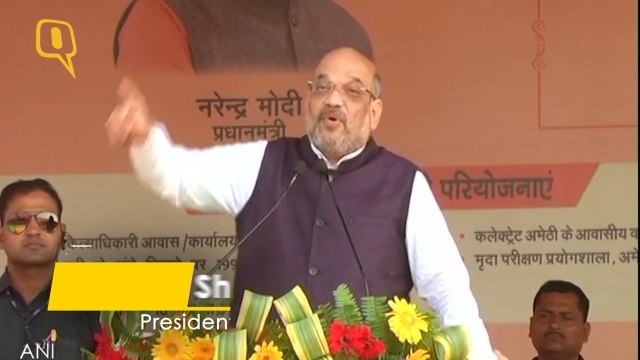 BJP President Amit Shah Addresses Rally in Congress Bastion Amethi
