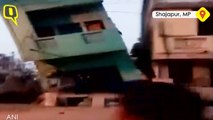 Building in Shajapur Collapses in a Dramatic Fashion