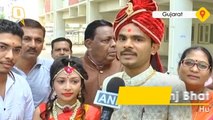 Couple Cast Votes Before Wedding Ceremony
