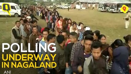 Video herunterladen: Polling Underway for Assembly Elections in Meghalaya and Nagaland