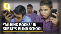 At Surat Blind School ‘Talking Books’ Keep Boards-Time Stress Away