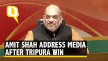 Polls 2018: Amit Shah Address Media After BJP Win in Tripura